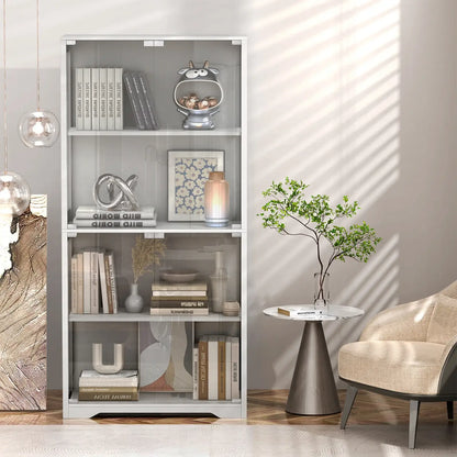 BROTTAR® Curio Cabinet with Motion Sensor-White